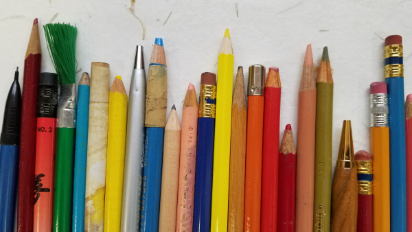 Pencils from Around the World - Collection and Photograph by Lorelle VanFossen - Lorelle in the Past Lane.