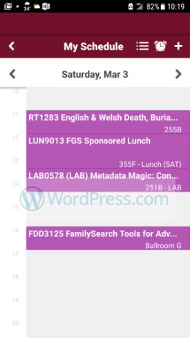 RootsTech 2018 - RootsTech App - Class Schedule